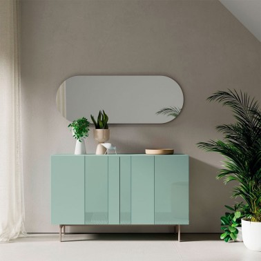 APARADOR CON 2 PUERTAS LINEAS CRISTAL