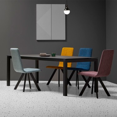 MESA DE COMEDOR FIJA EN PORCELANICO JULIA BY MOBLIBERICA