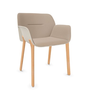 SILLON NUEZ PATRICIA URQUIOLA PATAS MADERA DE ANDREU WORLD