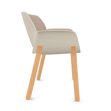 SILLON NUEZ PATRICIA URQUIOLA PATAS MADERA DE ANDREU WORLD