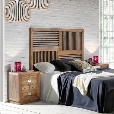 Cabecero de madera cama 150 barrotes MERAPI