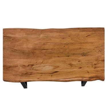 Mesa comedor madera acacia y patas metalicas MALMO