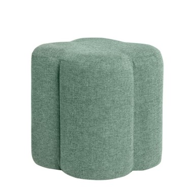 Puff tapizado tela color menta ARTUR
