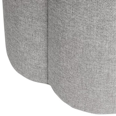 Puff tapizado tela color gris ARTUR