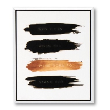 Cuadro Strokes marco blanco 25x30 cm.