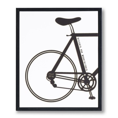 Bici - Cuadro moderno marco negro 25x30 cm
