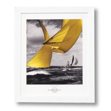 Cuadro moderno Sail marco blanco 25x30 cm