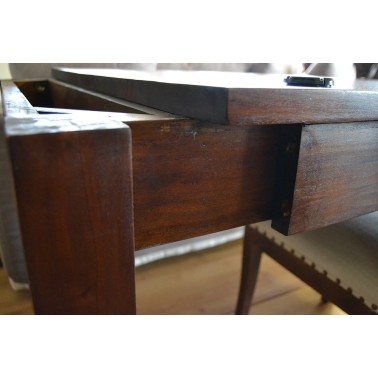 MESA DE COMEDOR COLONIAL EXTENSIBLE LATERAL