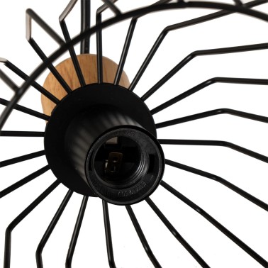 Lampara de techo Faura negro