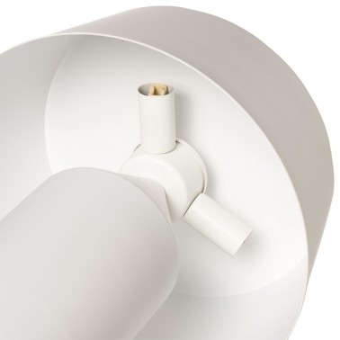 Lampara sobremesa metalica Illar blanco