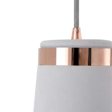 Lampara de techo Bernia gris