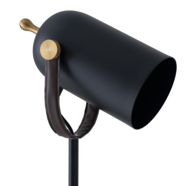 Lampara de pie Nacia negro