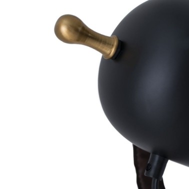 Lampara de pie Nacia negro