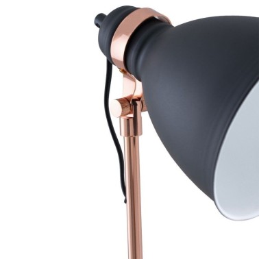 Lampara de pie Blasca negro