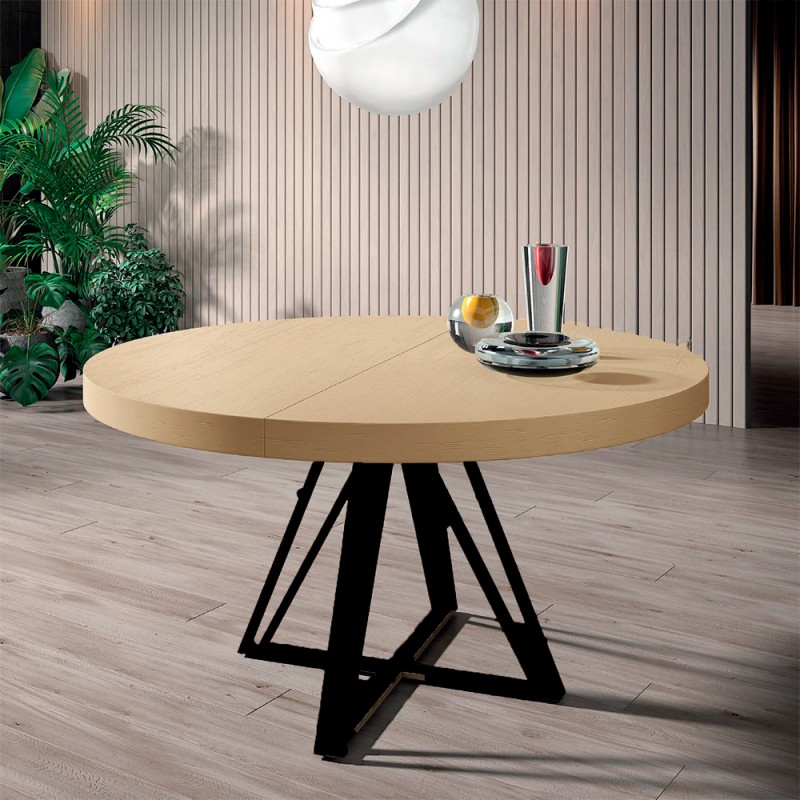 Esta es la nueva tendencia en salones: mesa redonda ¡sin patas!
