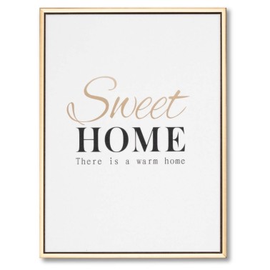 Golden Home - Cuadro moderno marco gold 30x40 cm