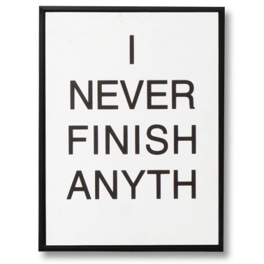 Finish - Cuadro moderno marco negro 30x40 cm