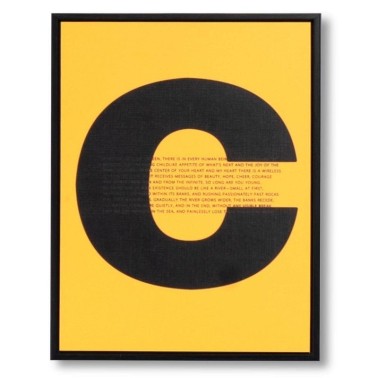 Concept - Cuadro moderno marco negro 30x40 cm