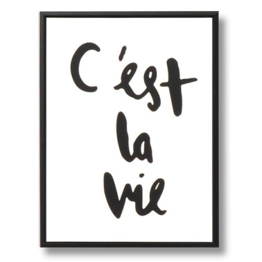 La Vie - Cuadro moderno marco negro 30x40 cm