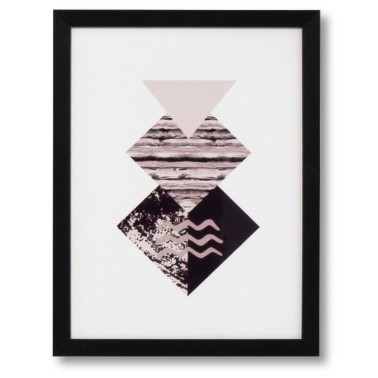 Diamond - Cuadro moderno marco negro 30x40 cm