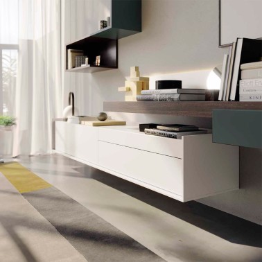 Composición modular moderna de salón REPLAY 02