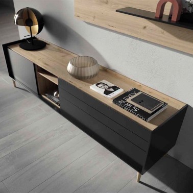 Composición modular moderna de salón REPLAY 03