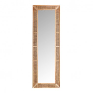 Espejo vestidor de pared estilo boho 183x61 cm