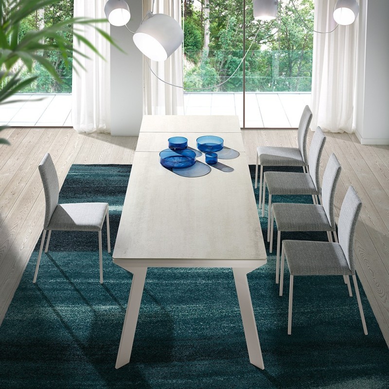Mesa de comedor extensible porcelanico Velvet