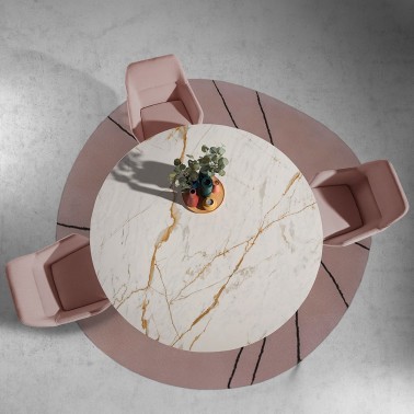 MESA DE COMEDOR REDONDA LOOP DE RAMIRO TARAZONA