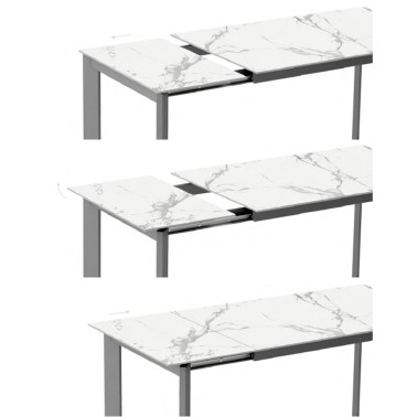 Mesa Poker de Cancio para cocina y comedor con encimera Dekton