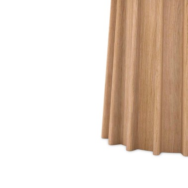 Mesa redonda fija en roble LORENZA