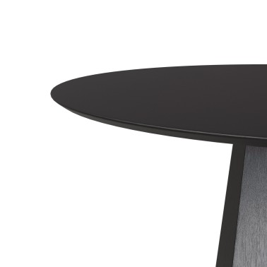 Mesa redonda 120 cm roble negro REGINA