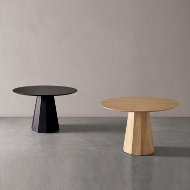 Mesa comedor redonda 120 cm roble REGINA