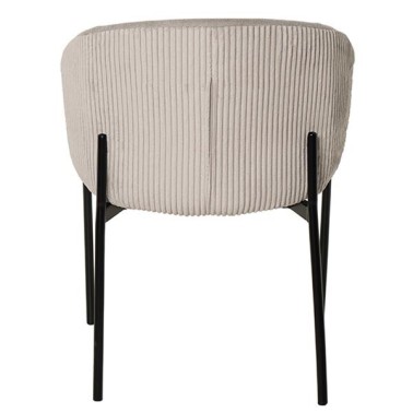 SILLA TAPIZADA CON PATAS METALICAS FAINA