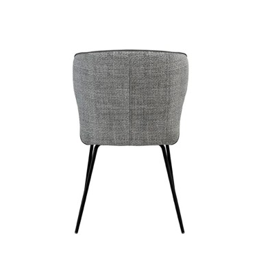 SILLA TAPIZADA CON PATAS METALICAS MAYRA