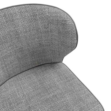 SILLA TAPIZADA CON PATAS METALICAS MAYRA