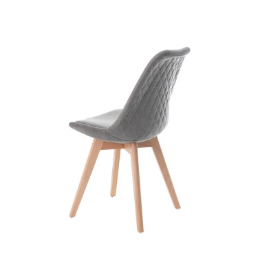 SILLA TAPIZADA DE ESTILO NORDICO MILENA