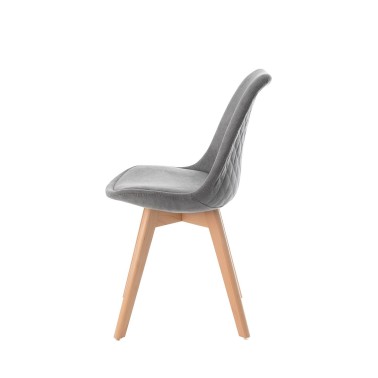 SILLA TAPIZADA DE ESTILO NORDICO MILENA