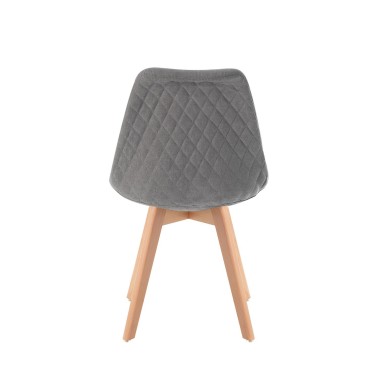 SILLA TAPIZADA DE ESTILO NORDICO MILENA
