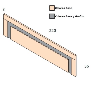 Cabecero para cama 150 cm PARIS VII
