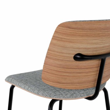 TABURETE BAJO TAPIZADO AUSTIN