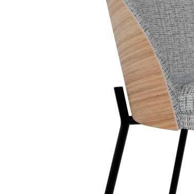 TABURETE BAJO TAPIZADO AIDAN