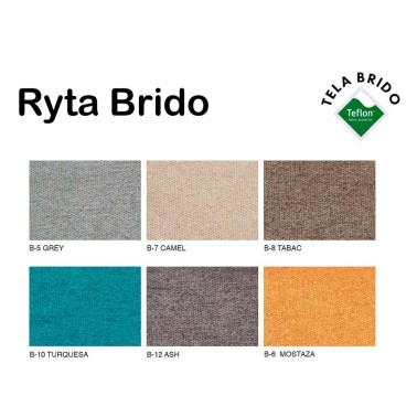 Silla moderna tapizada con patas metalicas RYTA BRIDO