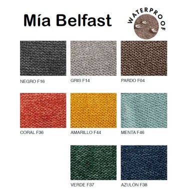 Silla patas metalicas con tapizado tela Belfast MIA