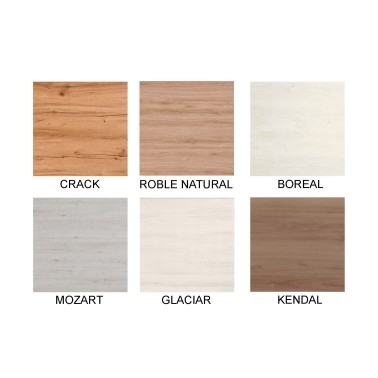 Mesa de comedor extensible en melamina