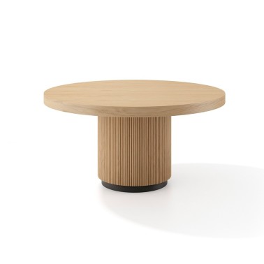 Mesa roble redonda extensible MARCH de Rodri Diseño