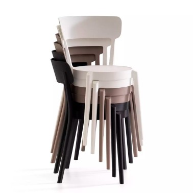 Silla apilable de cocina en polipropileno LIA