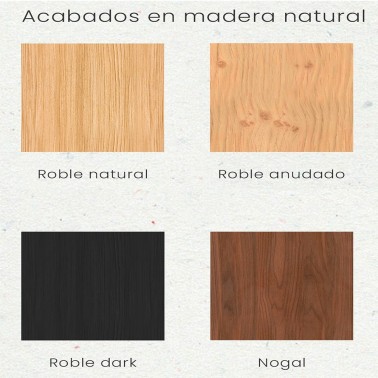 Mueble TV madera 2 cajones 3 puertas Nordic - Demarques