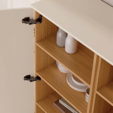 CONJUNTO DE SALON MODERNO CON PANEL DE PARED