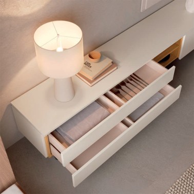 CONJUNTO DE SALON MODERNO CON PANEL DE PARED